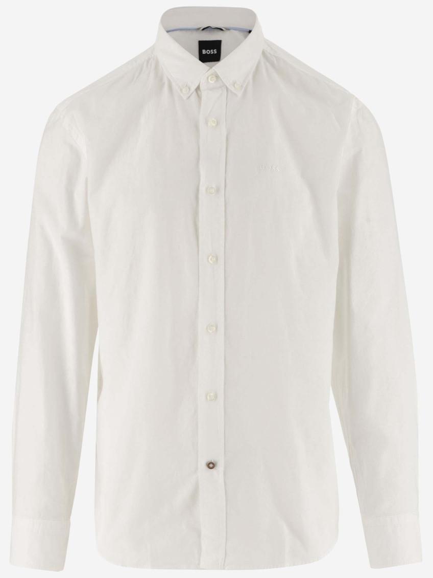 White Regular Fit Shirt Product Image