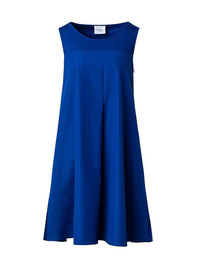 Womens Sleeveless Cotton Poplin Minidress Product Image