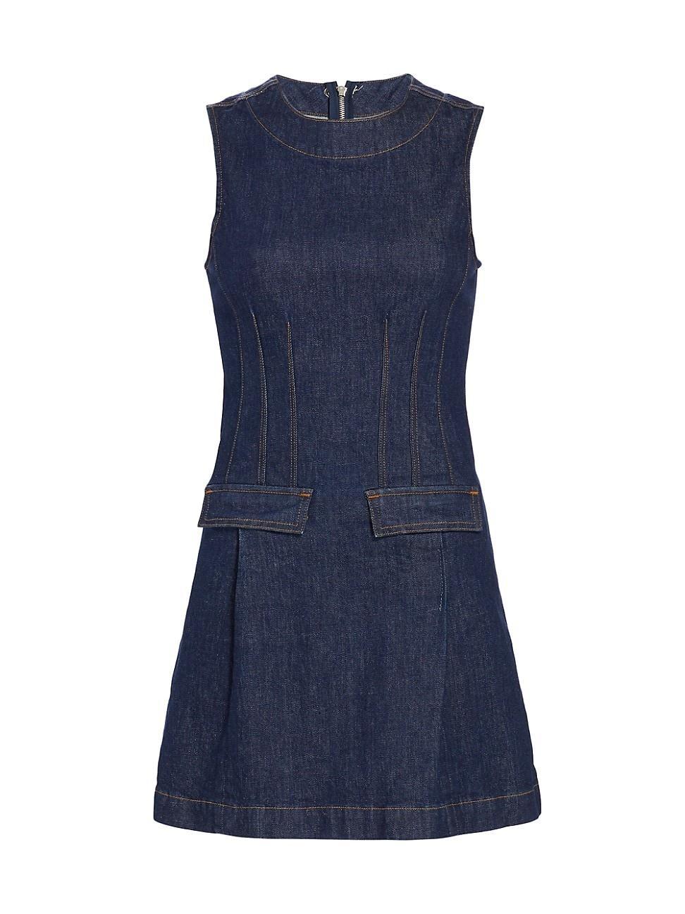 Womens Devan Denim Shift Dress Product Image