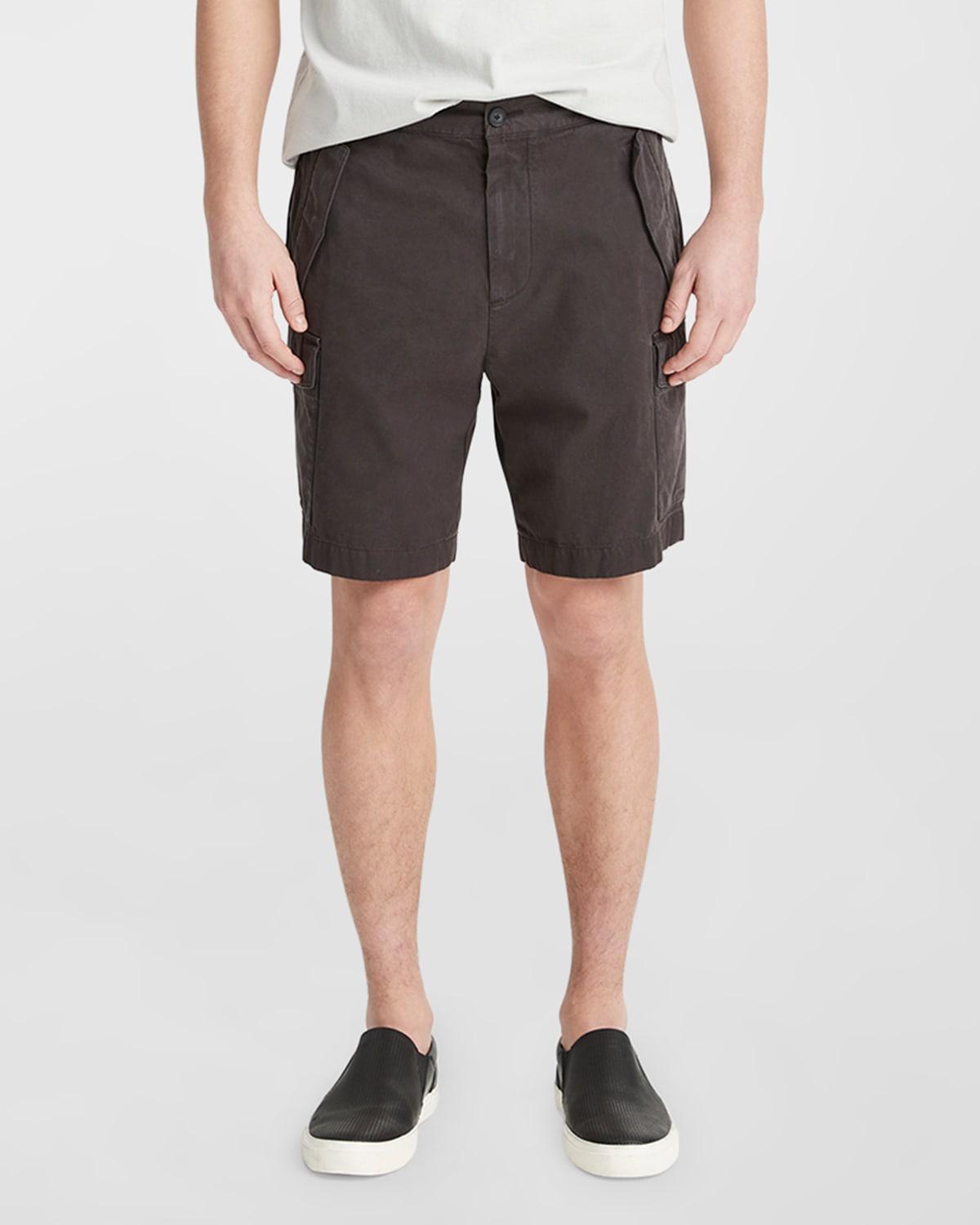 Mens Garment-Dyed Twill Cargo Shorts Product Image