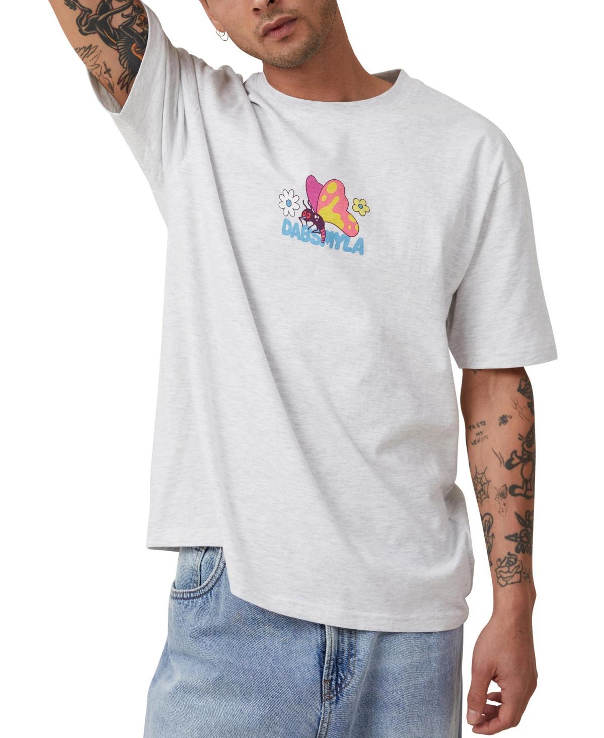 Cotton On Mens Dabsmyla Loose Fit T-Shirt - Dab Vintage White Product Image