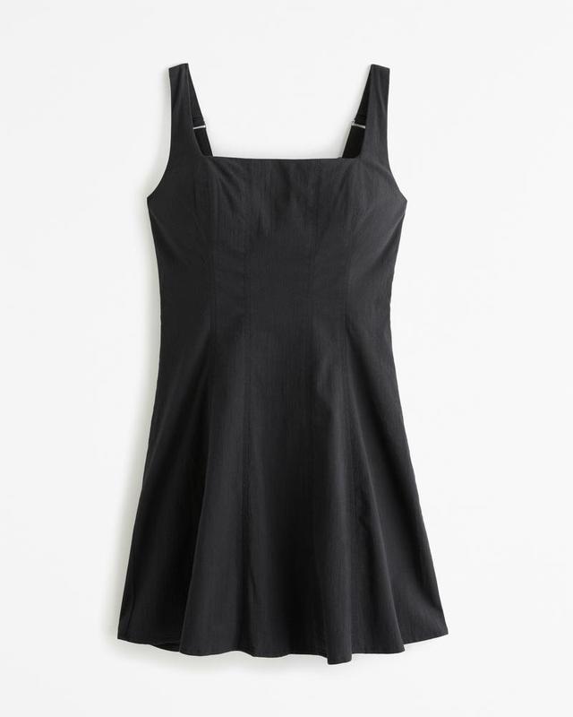 The A&F Mila Stretch Cotton A-Line Mini Dress Product Image