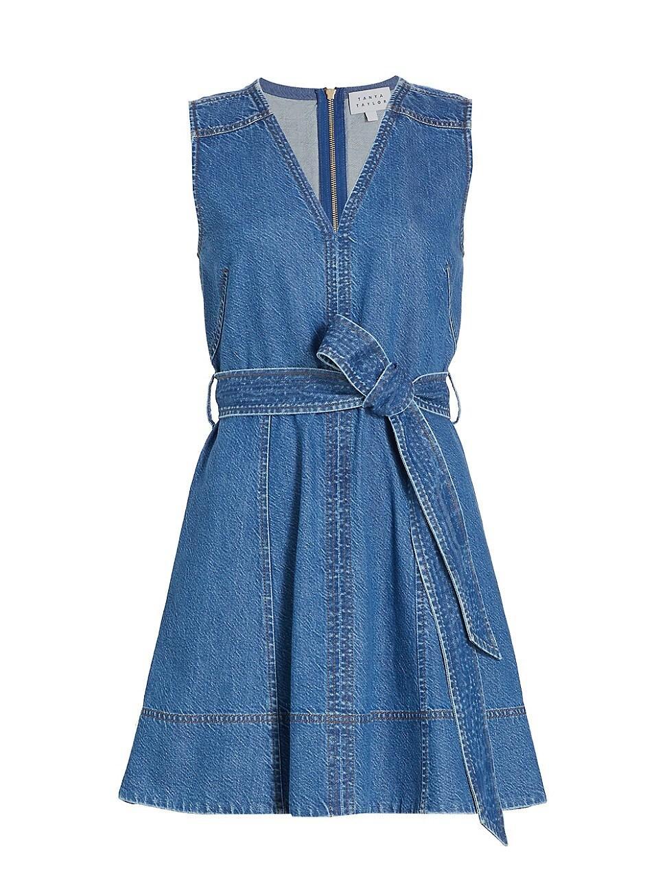 Womens Reina Denim Minidress Product Image