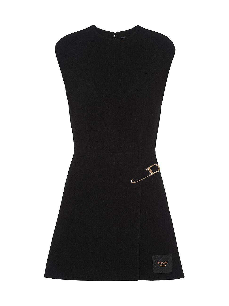 Washed Twill Safety-Pin Mini Dress Product Image