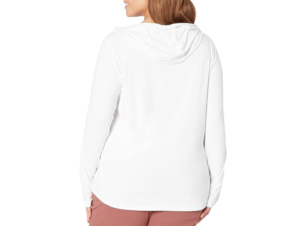 Mountain Hardwear Plus Size Crater Lake Long Sleeve Hoodie (Fogbank) Women's Clothing Product Image