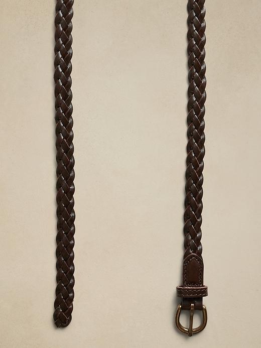 Daze Woven Leather Belt Product Image