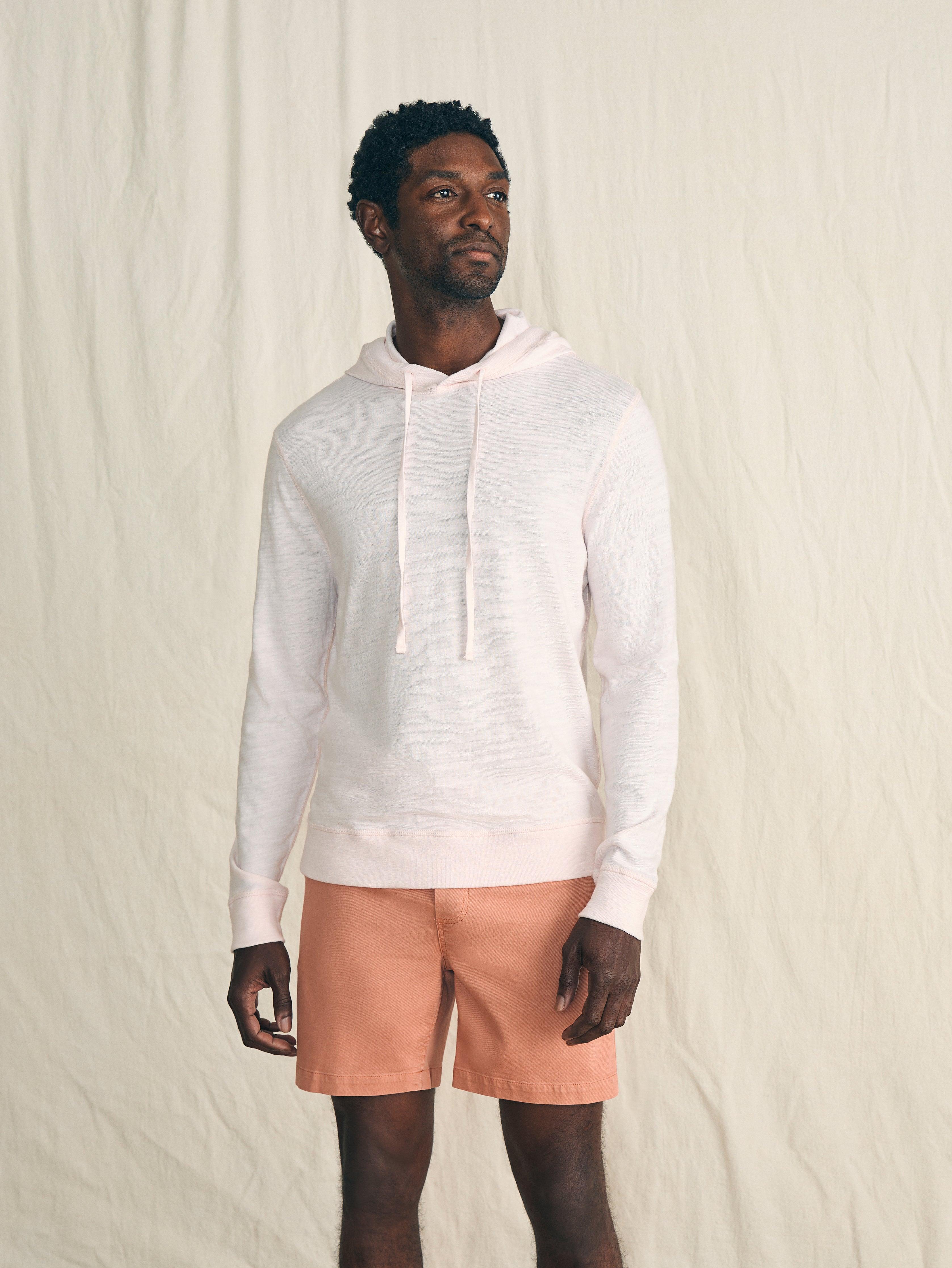 Sunwashed Slub Hoodie - Rosy Shell Male product image