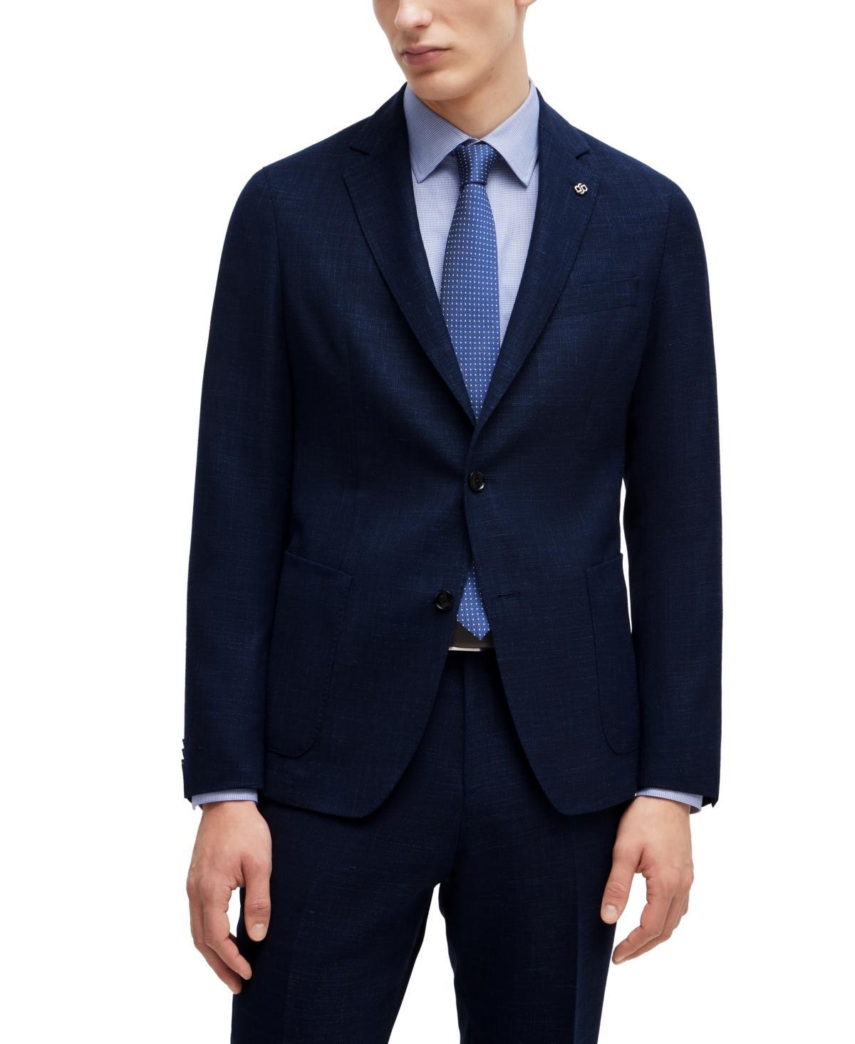 Boss by Hugo Boss Mens Melange Slim-Fit Blazer Product Image