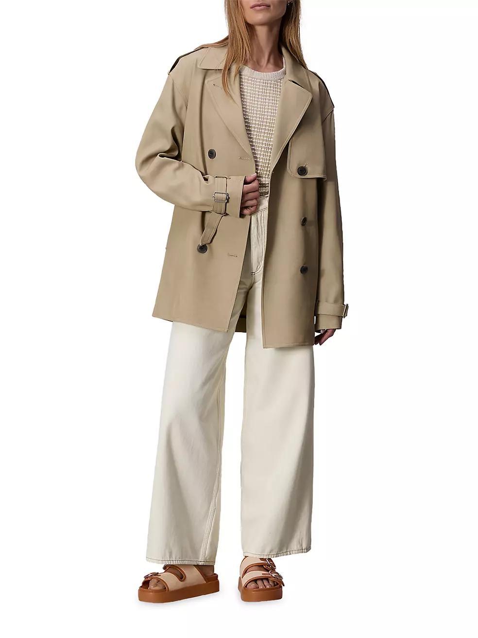 Beverly Cropped Trench Coat Product Image