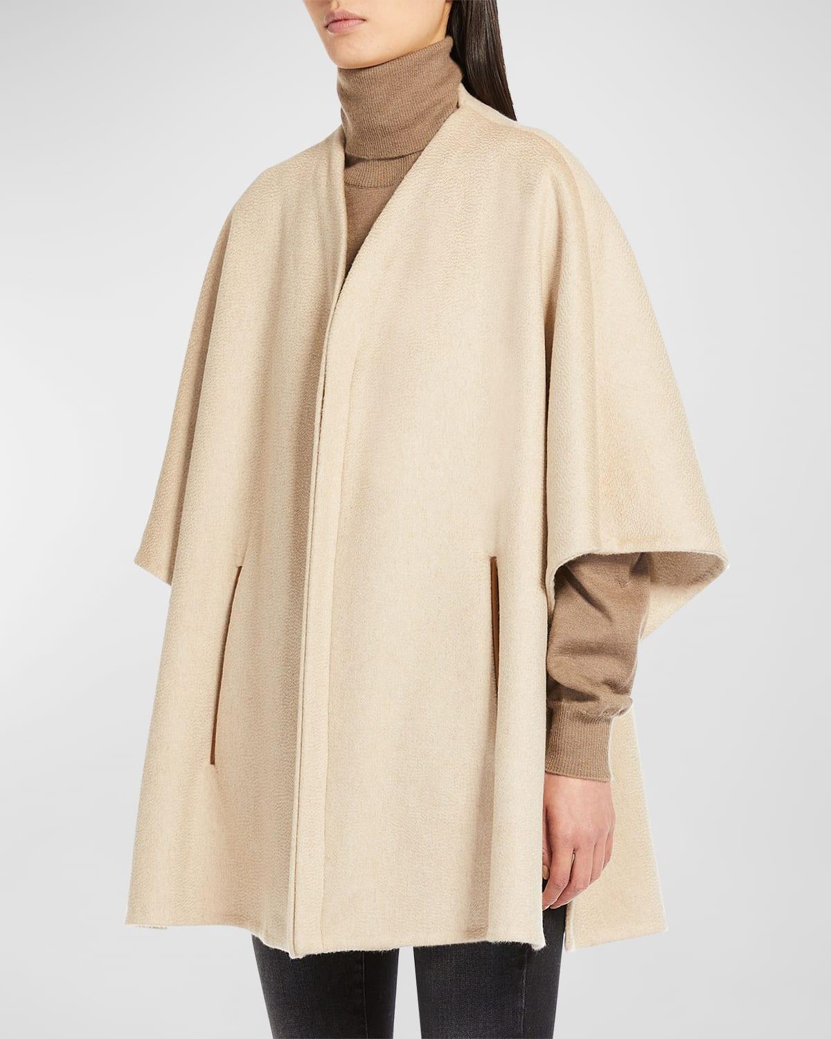 Aris Cashmere & Leather Cape Product Image