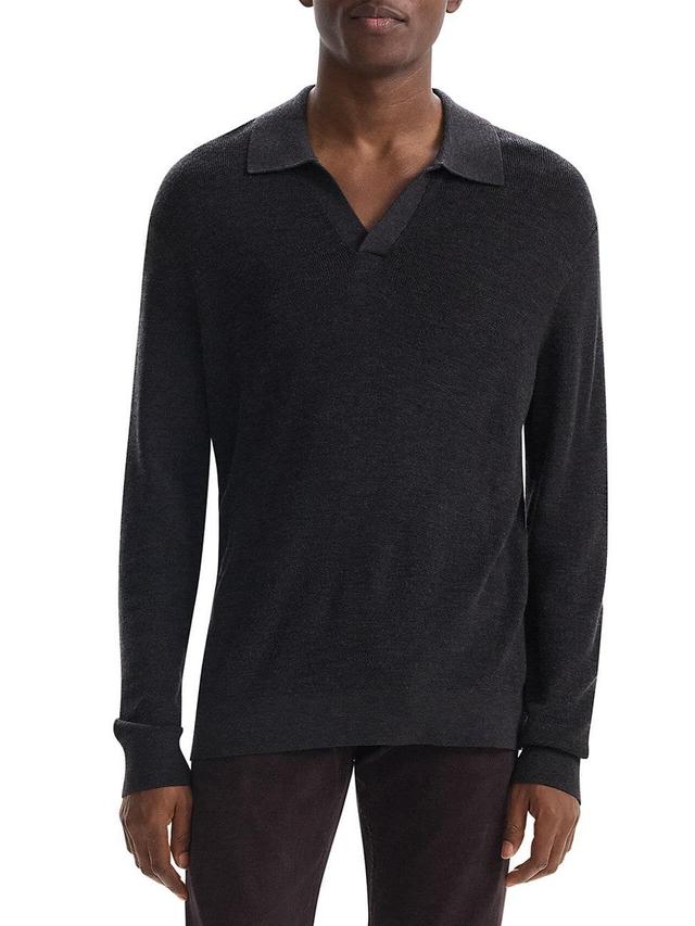 Mens Regal Merino Johnny Collar Sweater Product Image