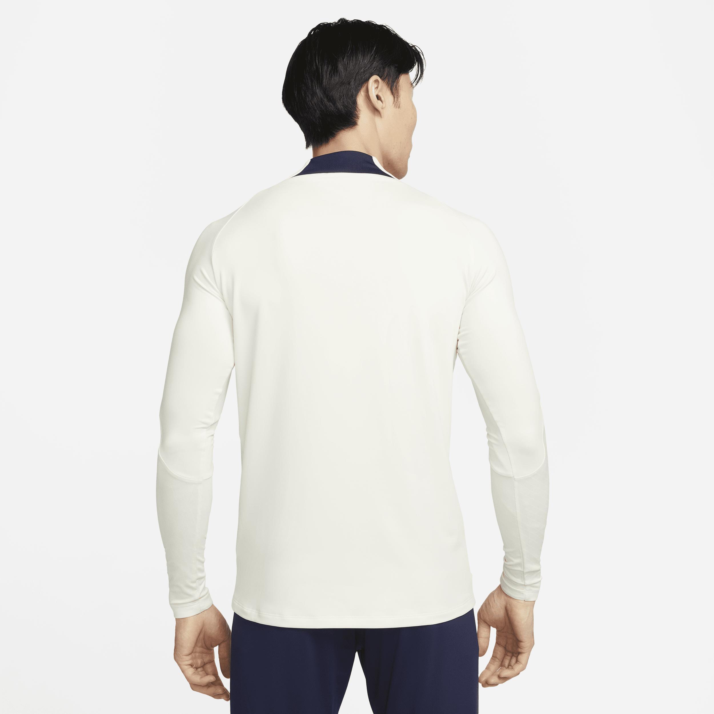 Mens Nike Cream Paris Saint-Germain Strike Drill 2023/24 Performance Quarter-Zip Long Sleeve Top Product Image