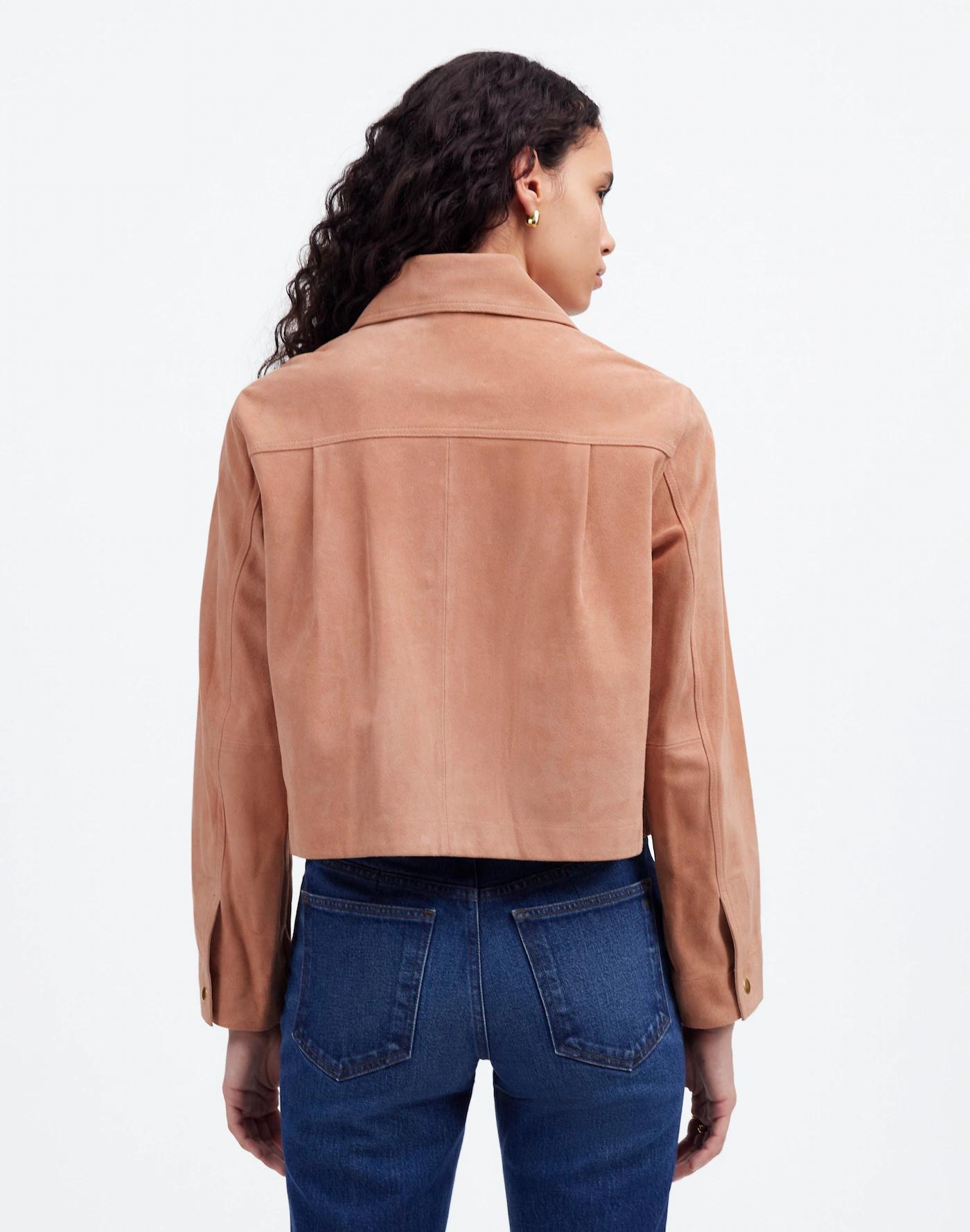 Crop Chore Jacket in Suede Product Image