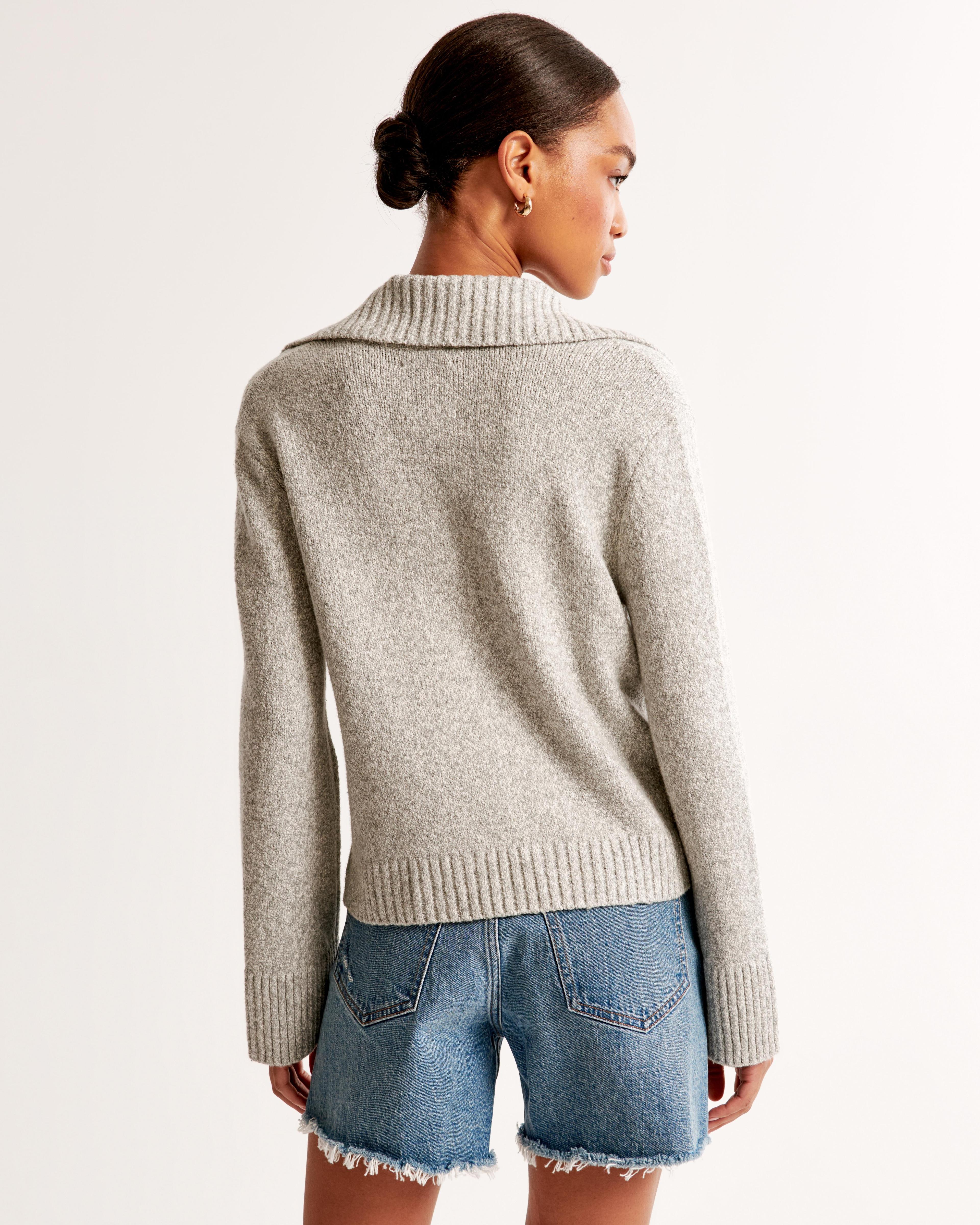 Textural Notch-Neck Sweater Product Image