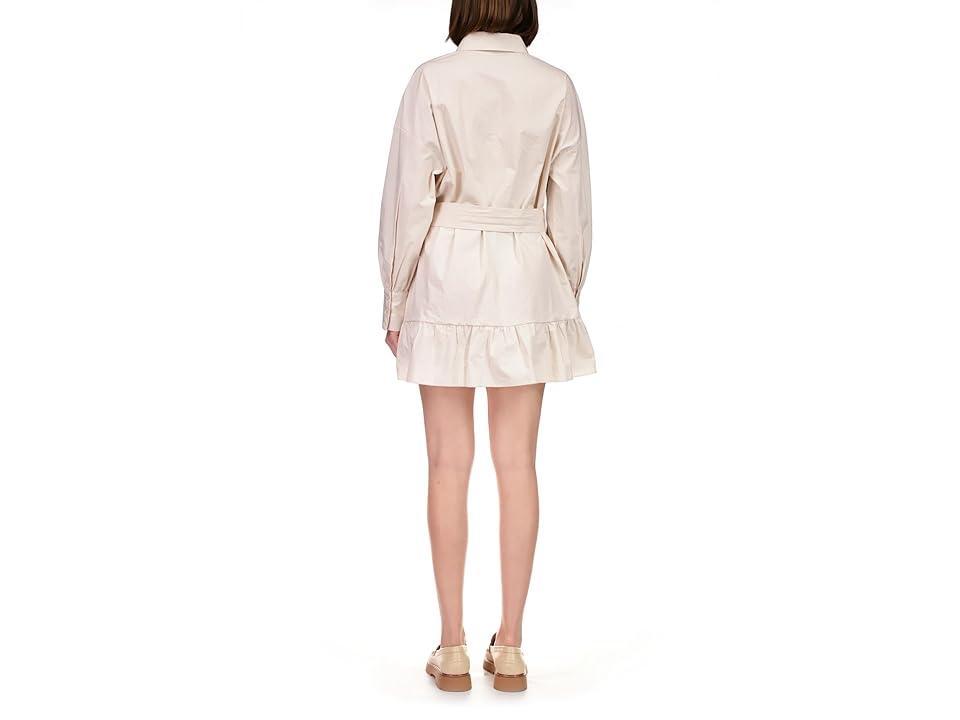 Sanctuary Tiered Shirtdress (Toasted Marshmallow) Women's Clothing Product Image