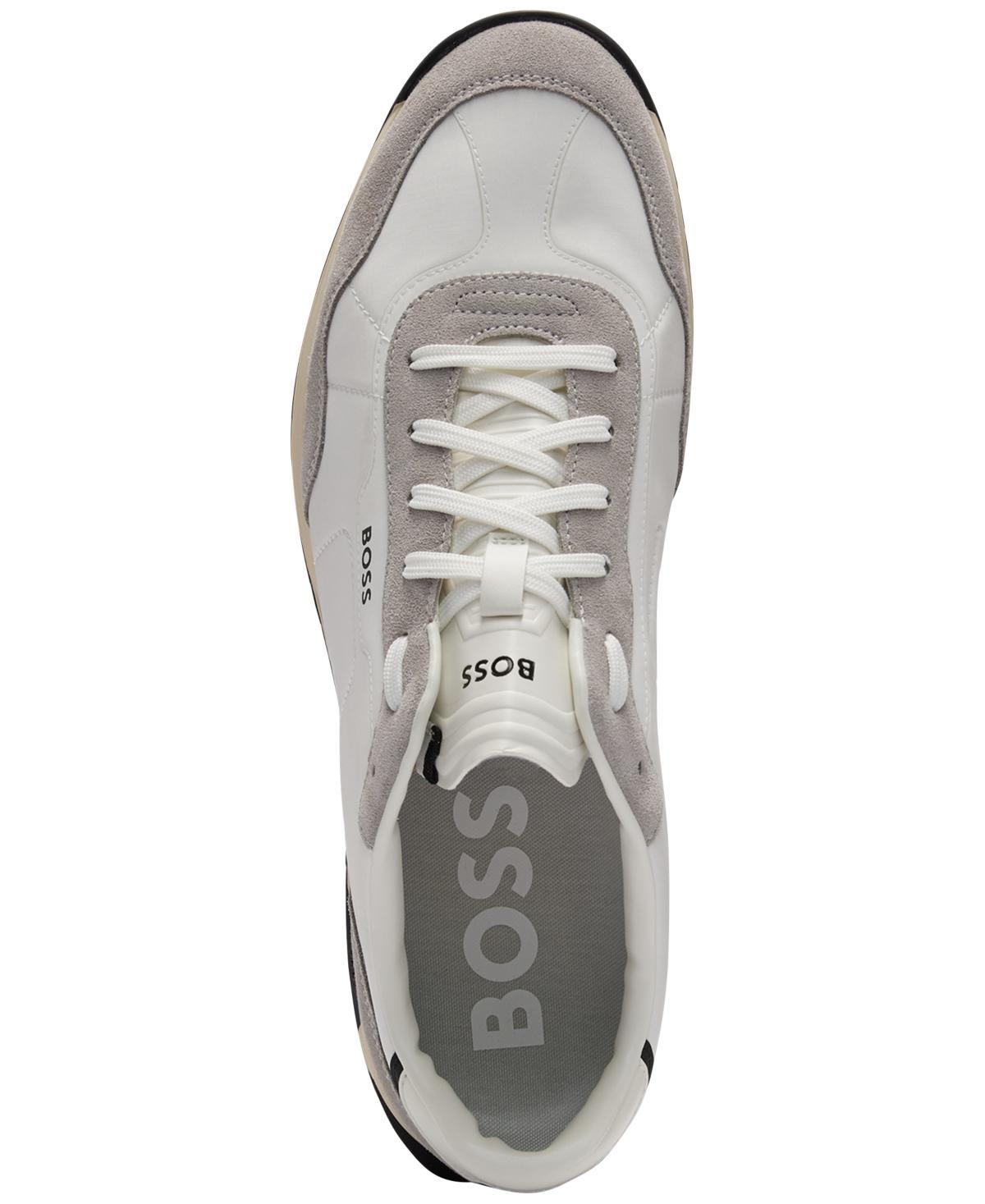 Boss By  Men's Zayn Lace-up Sneakers In Open White Product Image