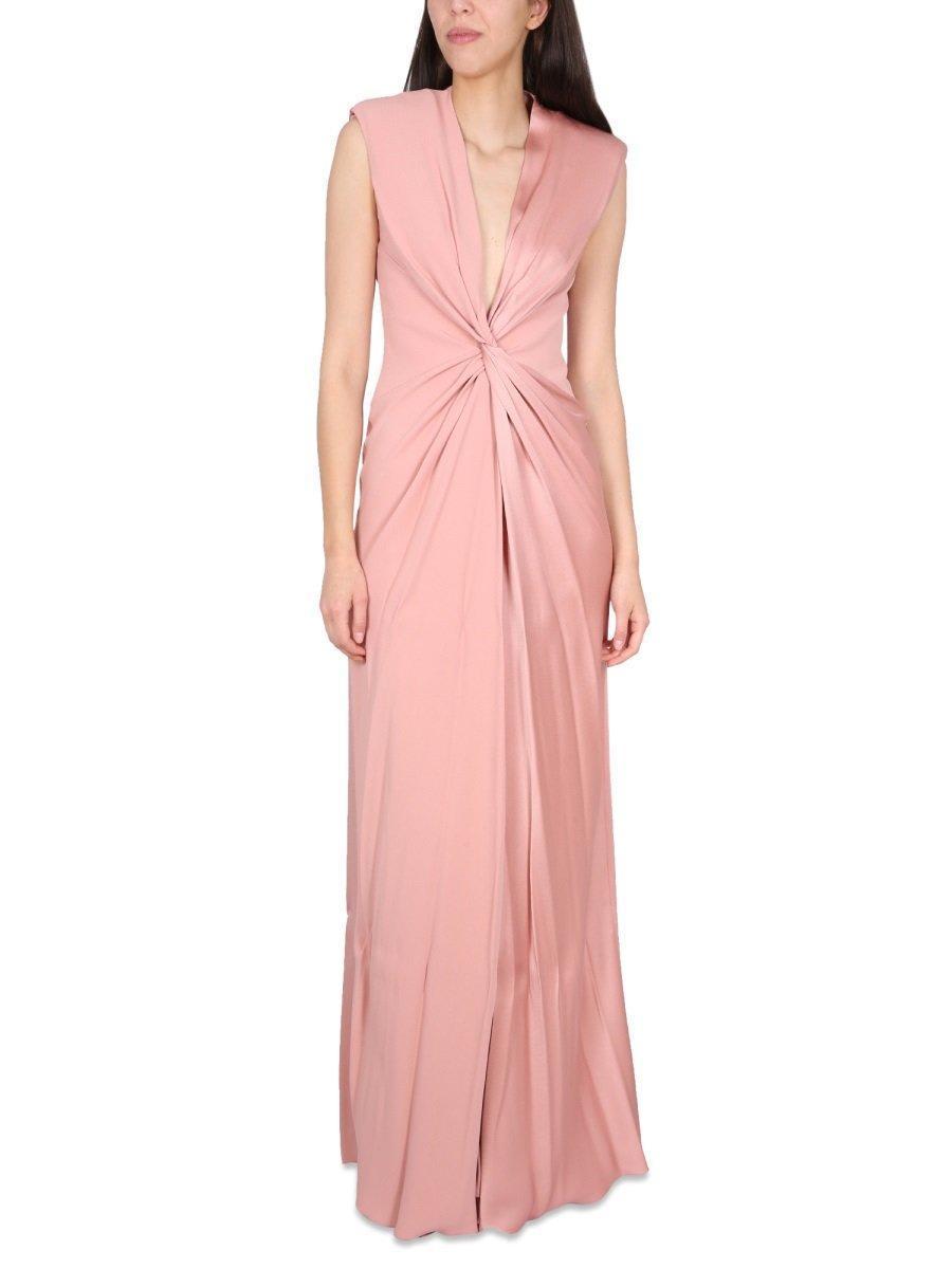 MAX MARA Bridal Pilard Gathered Maxi Gown In Pink Product Image