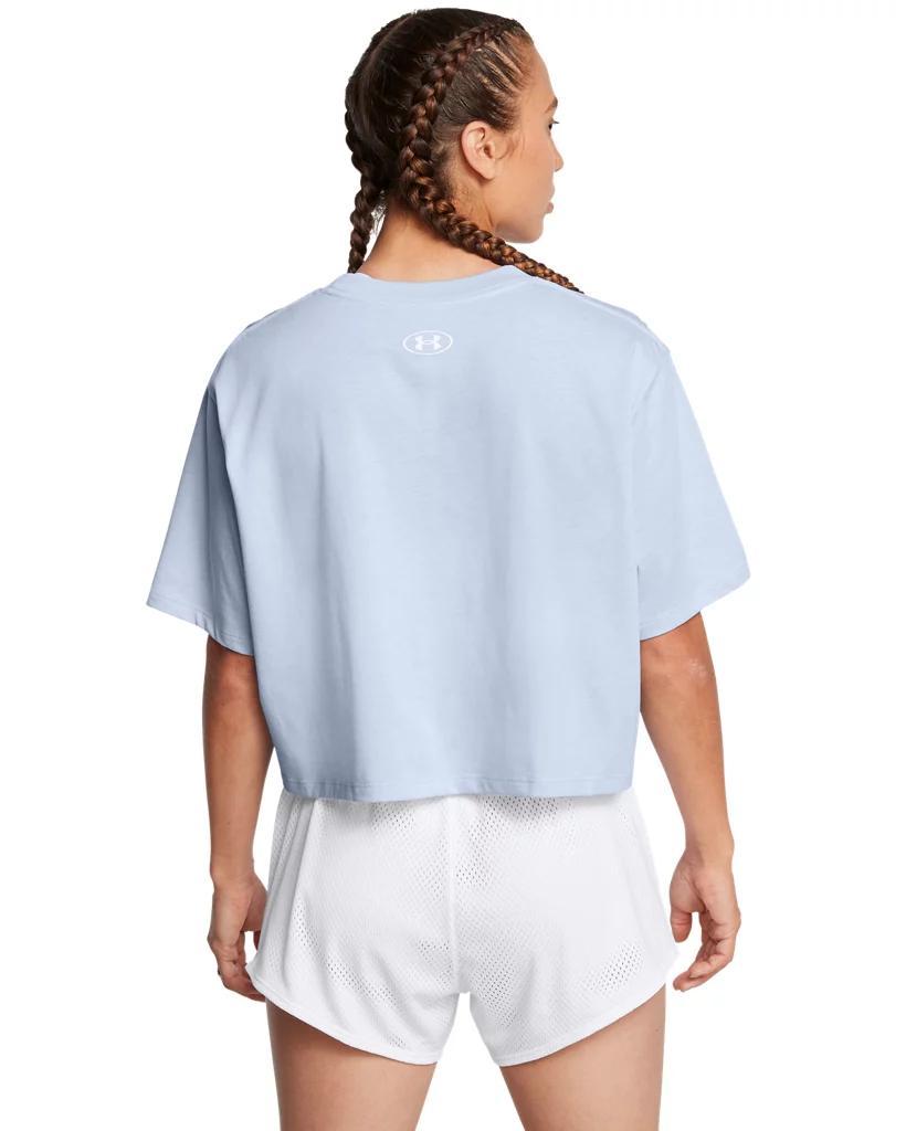 Womens UA Boxy Crop Branded Short Sleeve Product Image