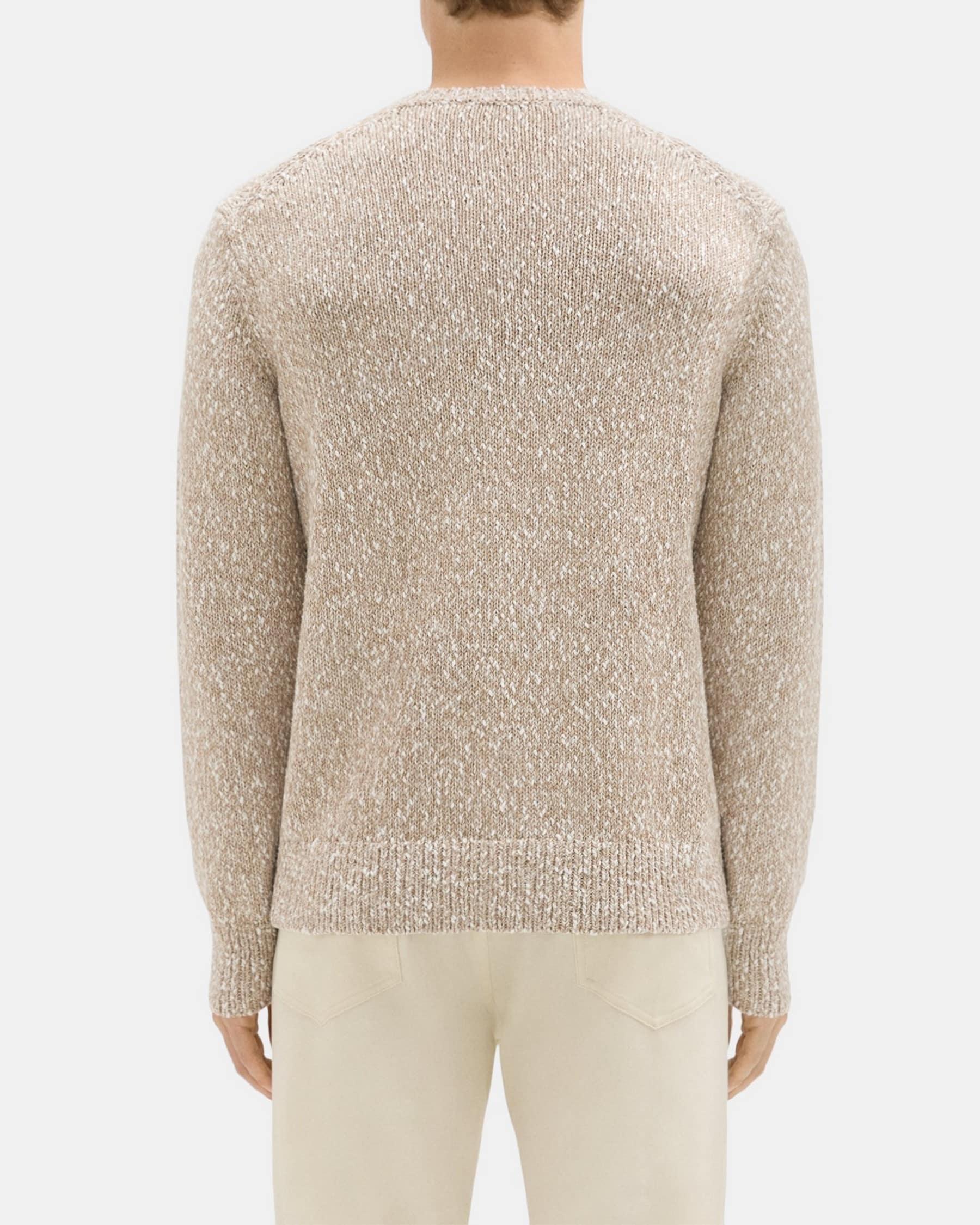 Crewneck Sweater in Heathered Cotton Product Image