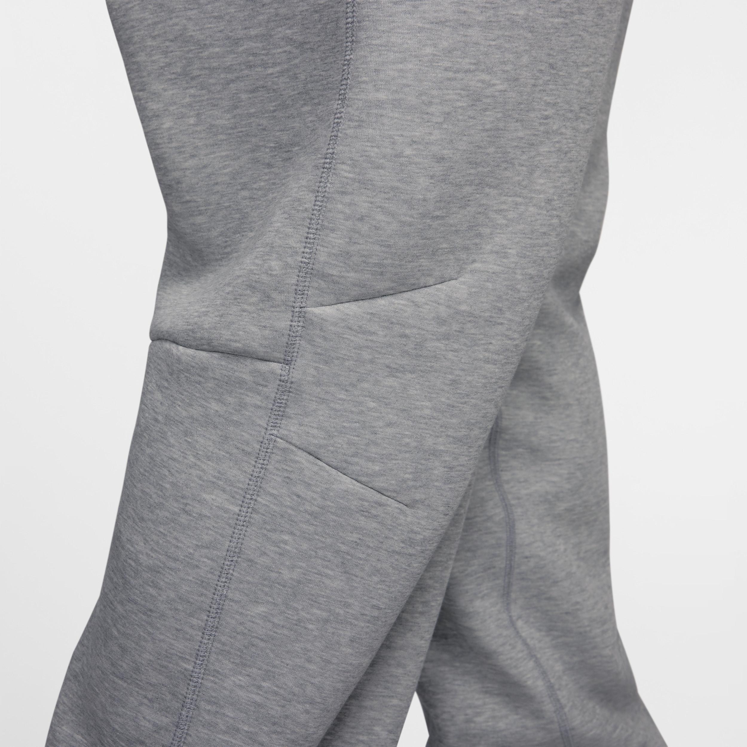 Nike Mens Tech Fleece Open Hem Pants - Black/Dk Grey Heather Product Image