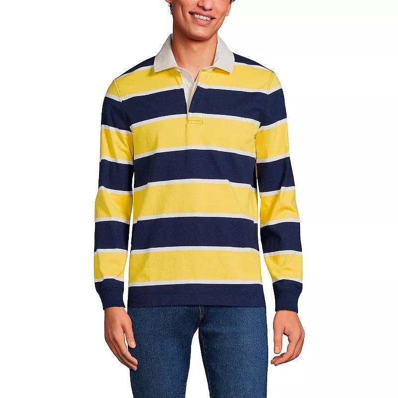 Mens Lands End Striped Rugby Shirt Product Image