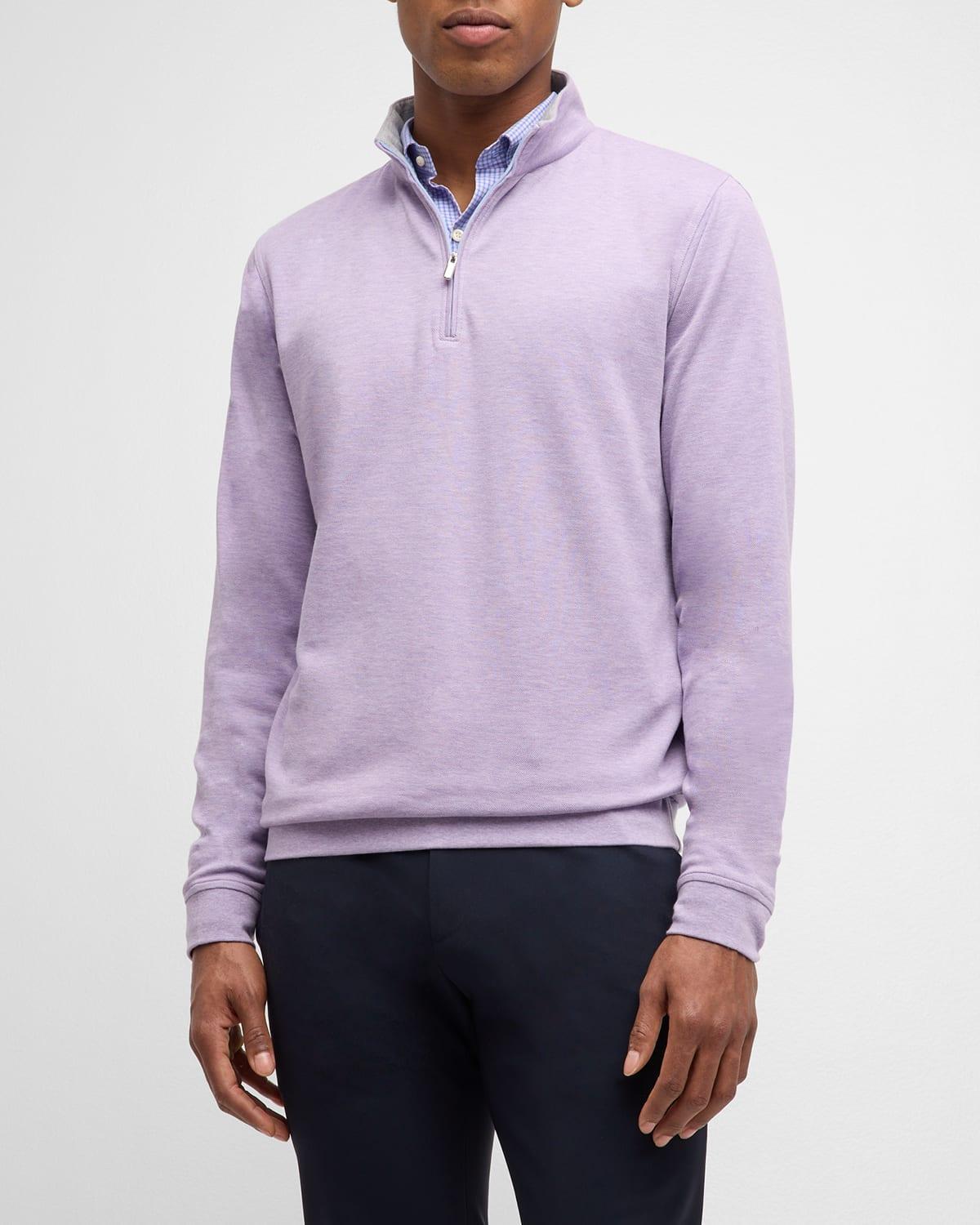 Peter Millar Crown Comfort Piqu Quarter Zip Pullover Product Image