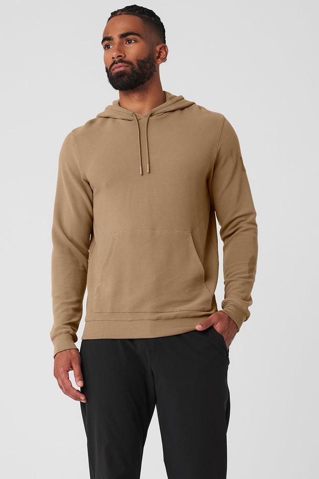 Micro Waffle Fast Break Hoodie - Gravel Male Product Image