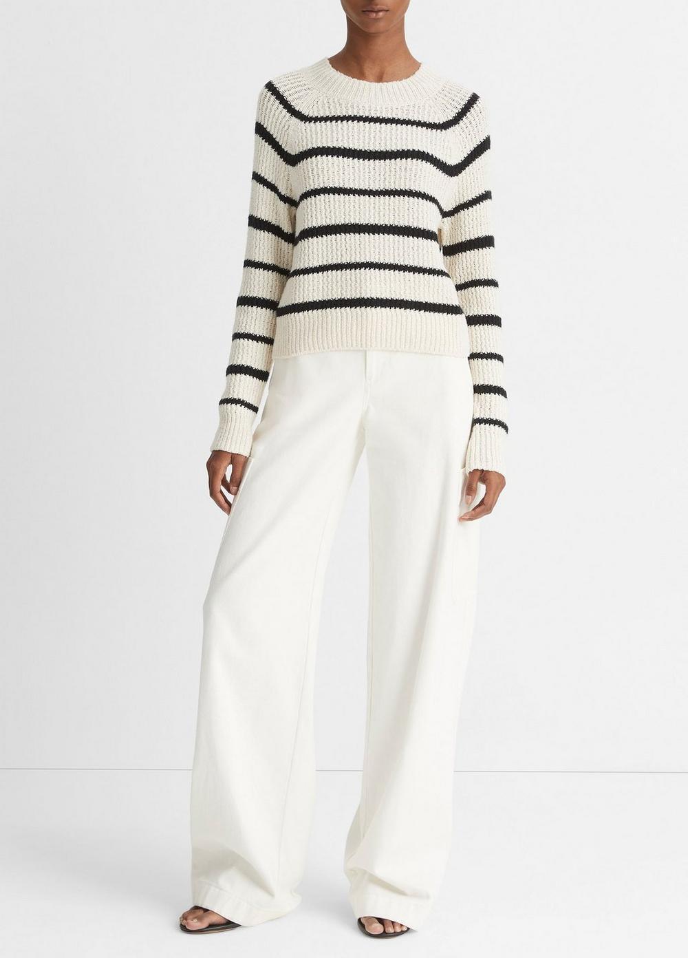 Ribbed Stripe Pullover Product Image