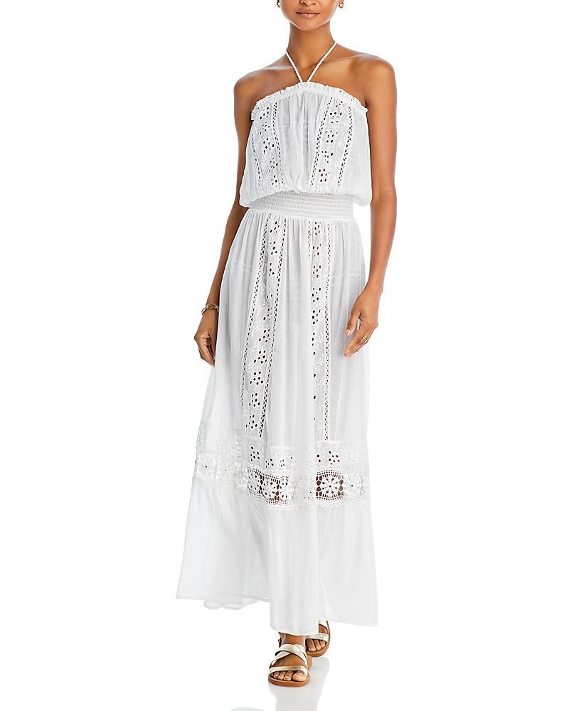 Womens Elyse Cotton Halter Maxi Dress Product Image