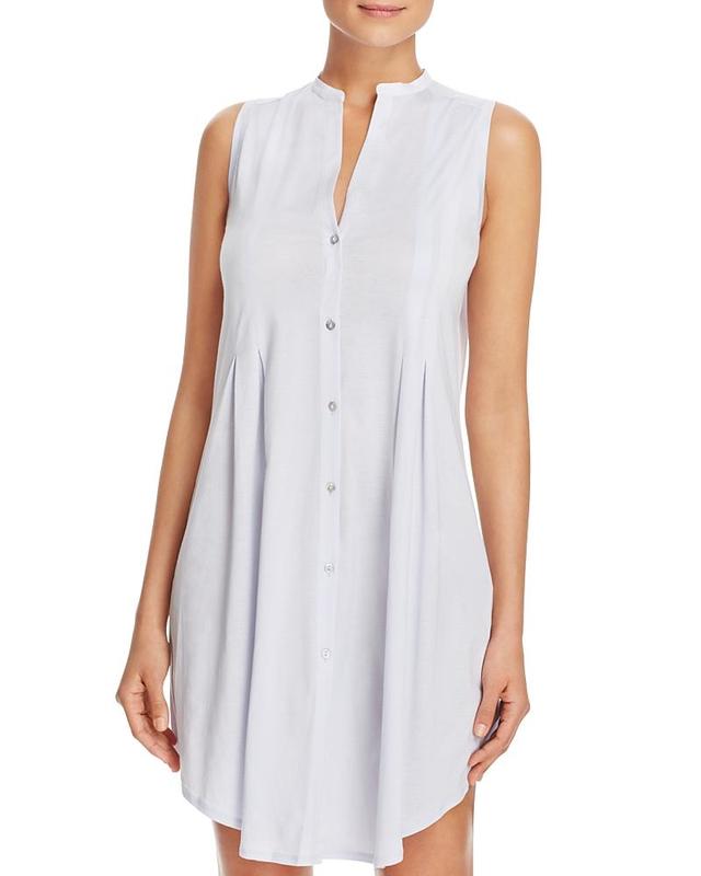 Womens Cotton Deluxe Button-Front Tank Gown Product Image