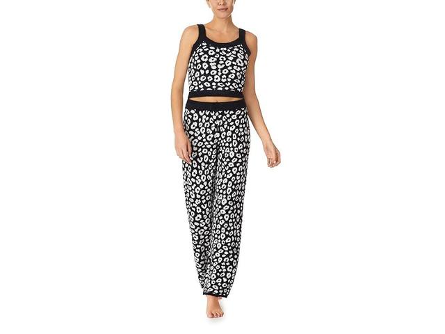 Sanctuary Crop Cami Long Pants PJ Set (Animal) Women's Pajama Sets Product Image