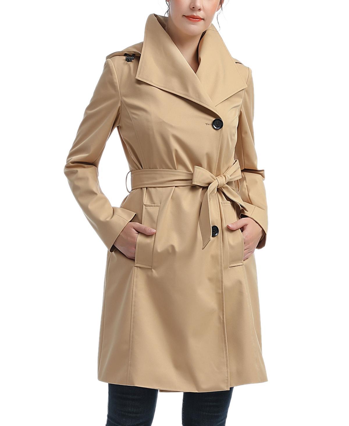 Kimi + Kai Womens Elsa Water-Resistant Hooded Trench Coat Product Image