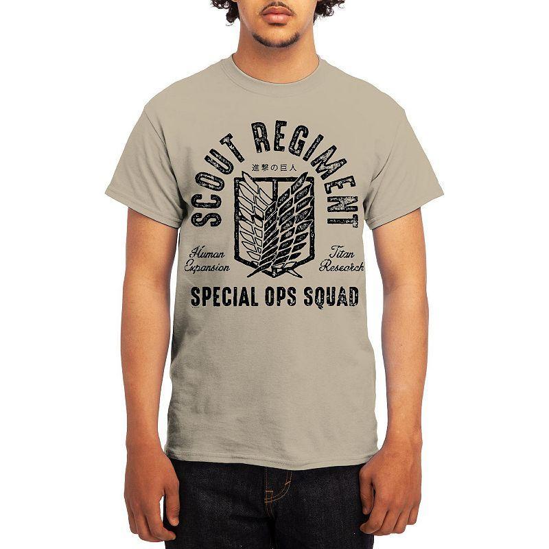 Mens Attack on Titan Tee Grey Kelly Product Image