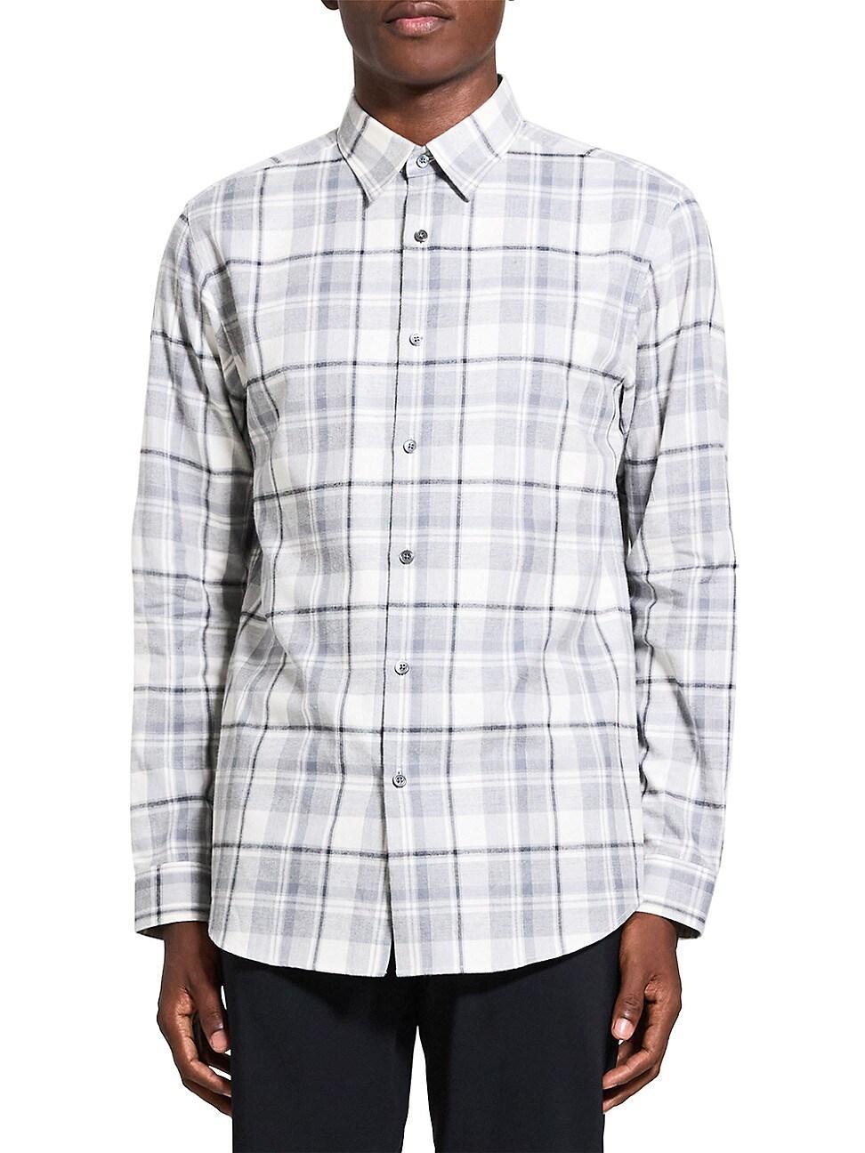 Theory Irving Medium Plaid Shirt Product Image