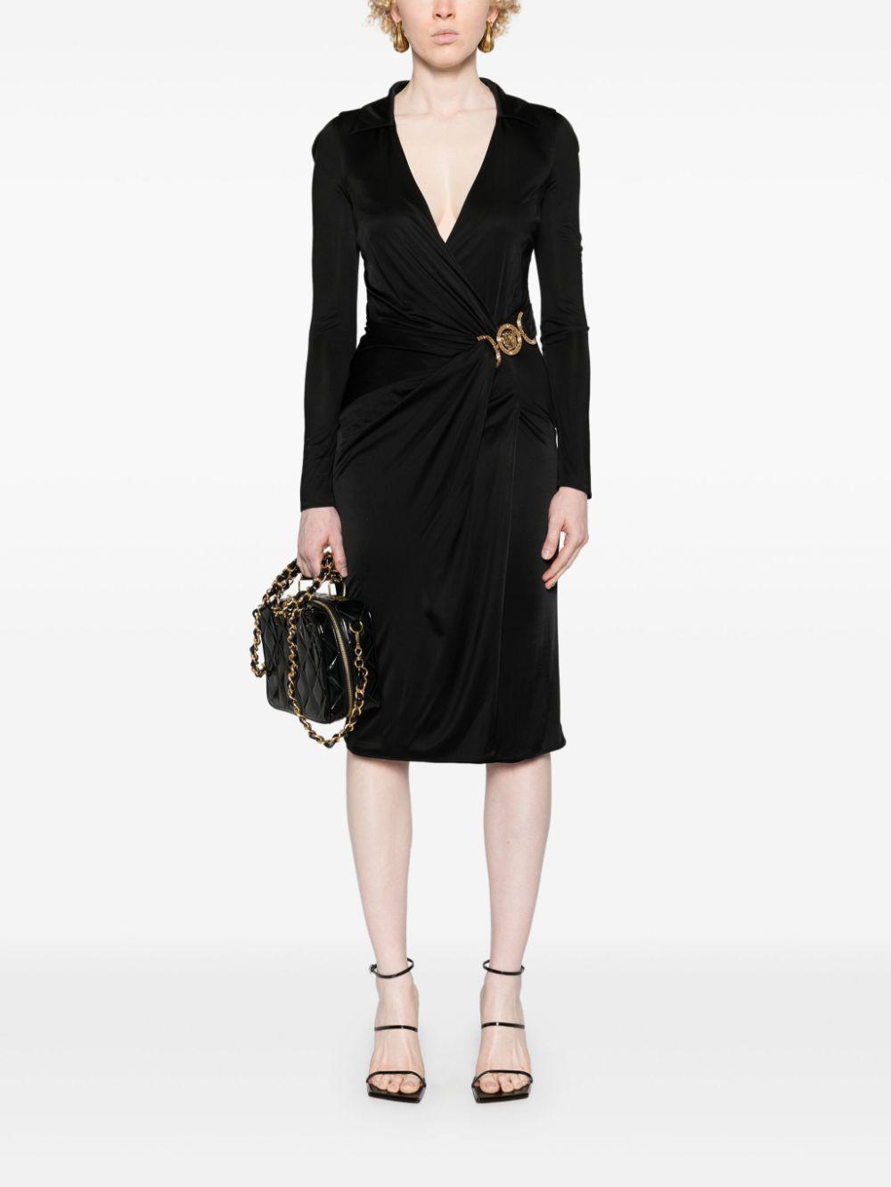 Medusa-plaque jersey midi dress Product Image