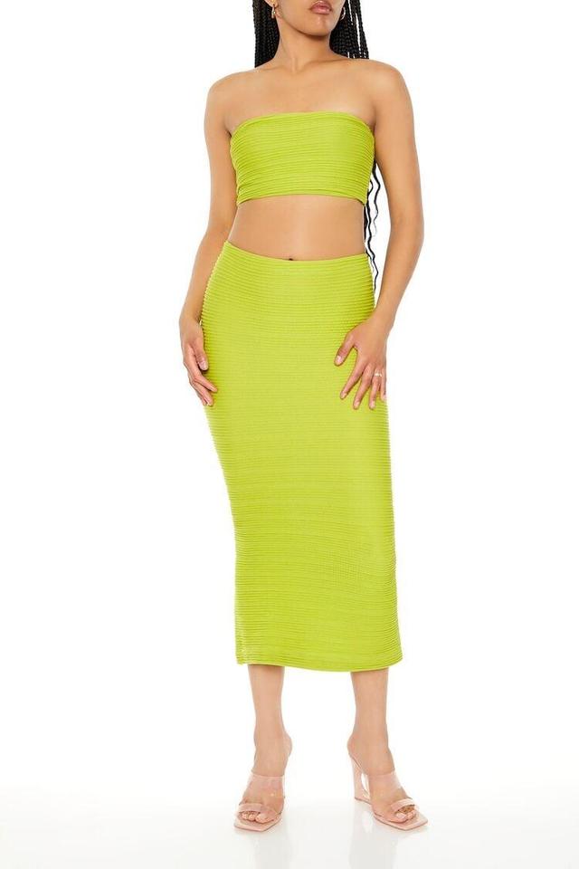 Seamless Tube Top & Midi Skirt Set | Forever 21 Product Image