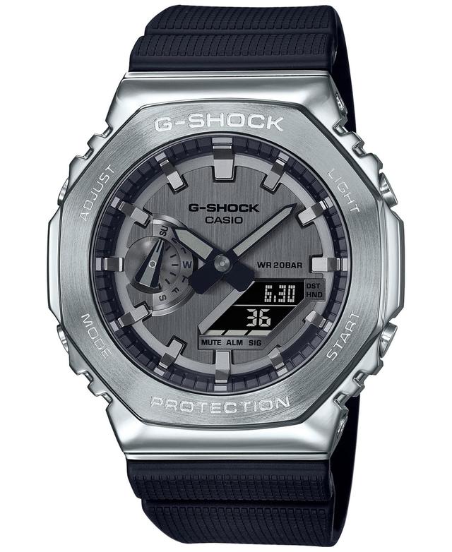 Men's Casio G-Shock Classic Black Resin Strap Watch with Grey Dial (Model: Gm2100-1A) Product Image