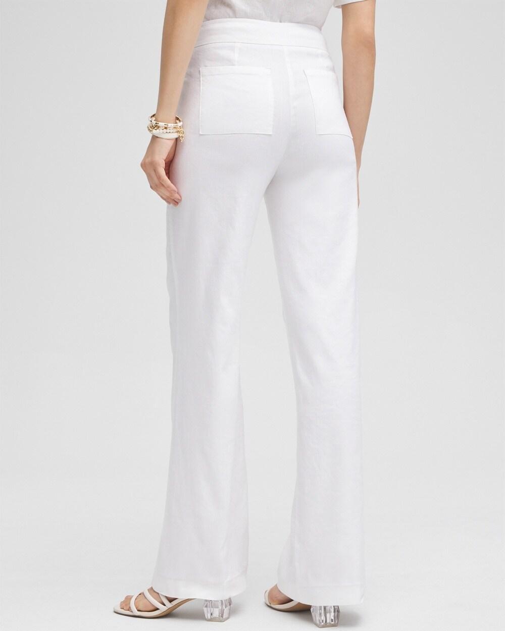 Wide Leg Linen Pants Product Image