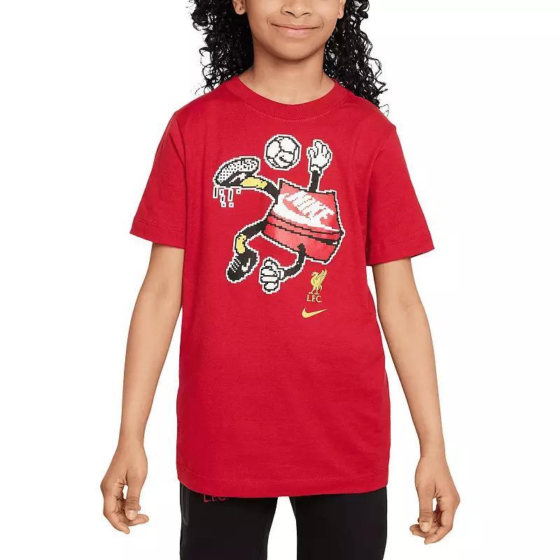 Youth Nike Red Liverpool Character T-Shirt, Boys Product Image