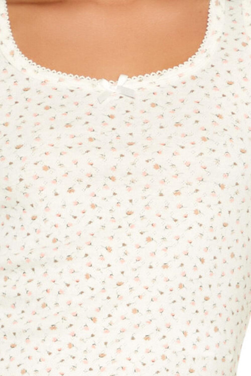 Floral Print Bow Tank Top | Forever 21 Product Image