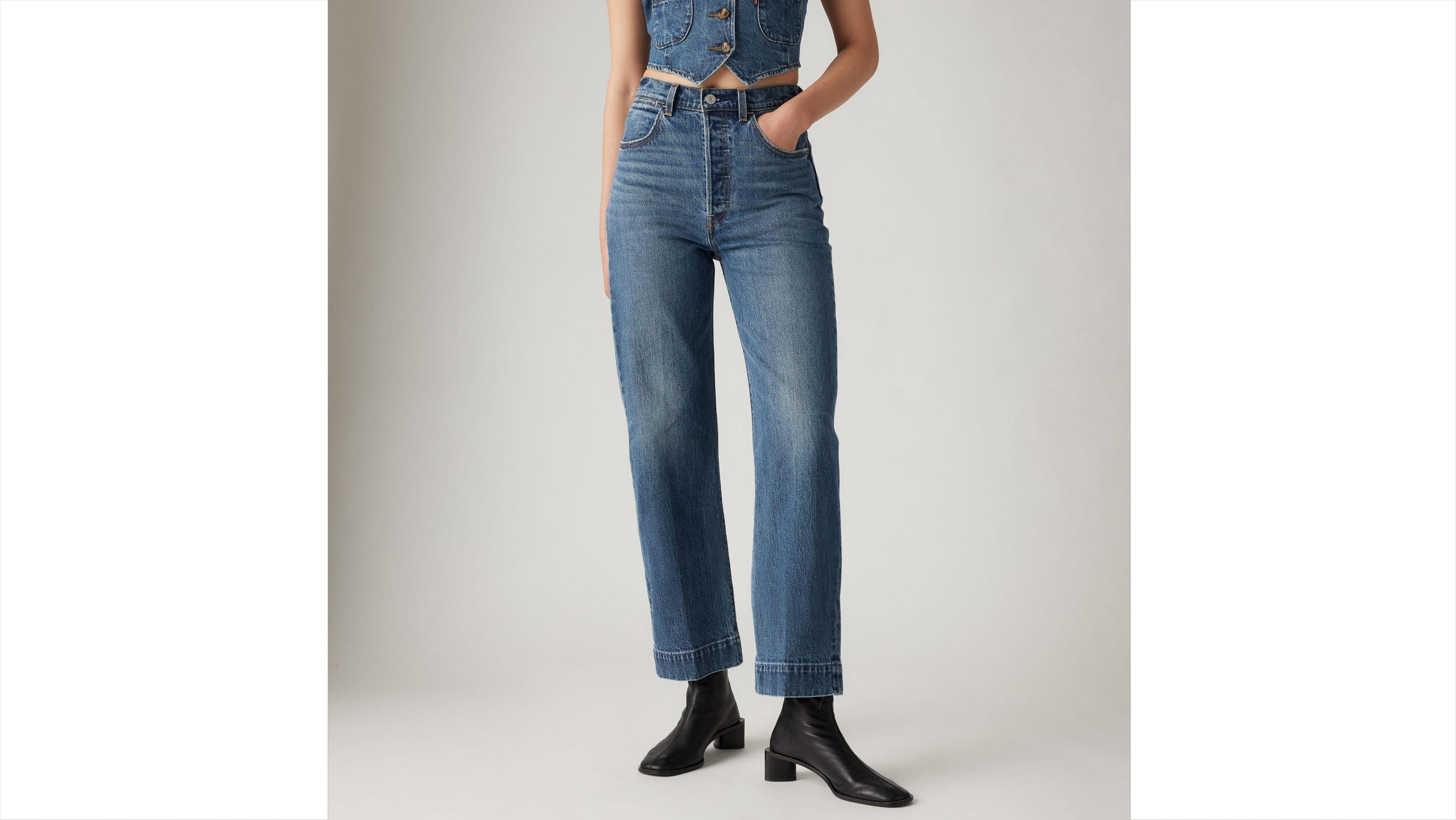 Ribcage Straight Ankle Tailored Women's Jeans Product Image