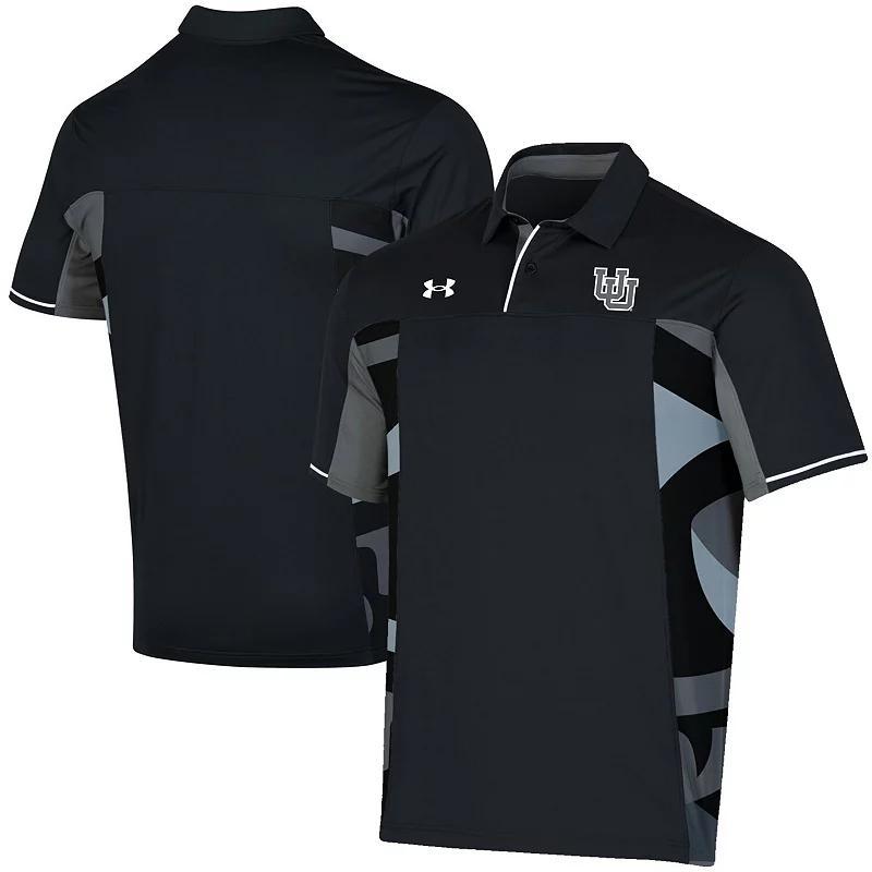 Mens Under Armour Black Utah Utes Special Game Polo Product Image