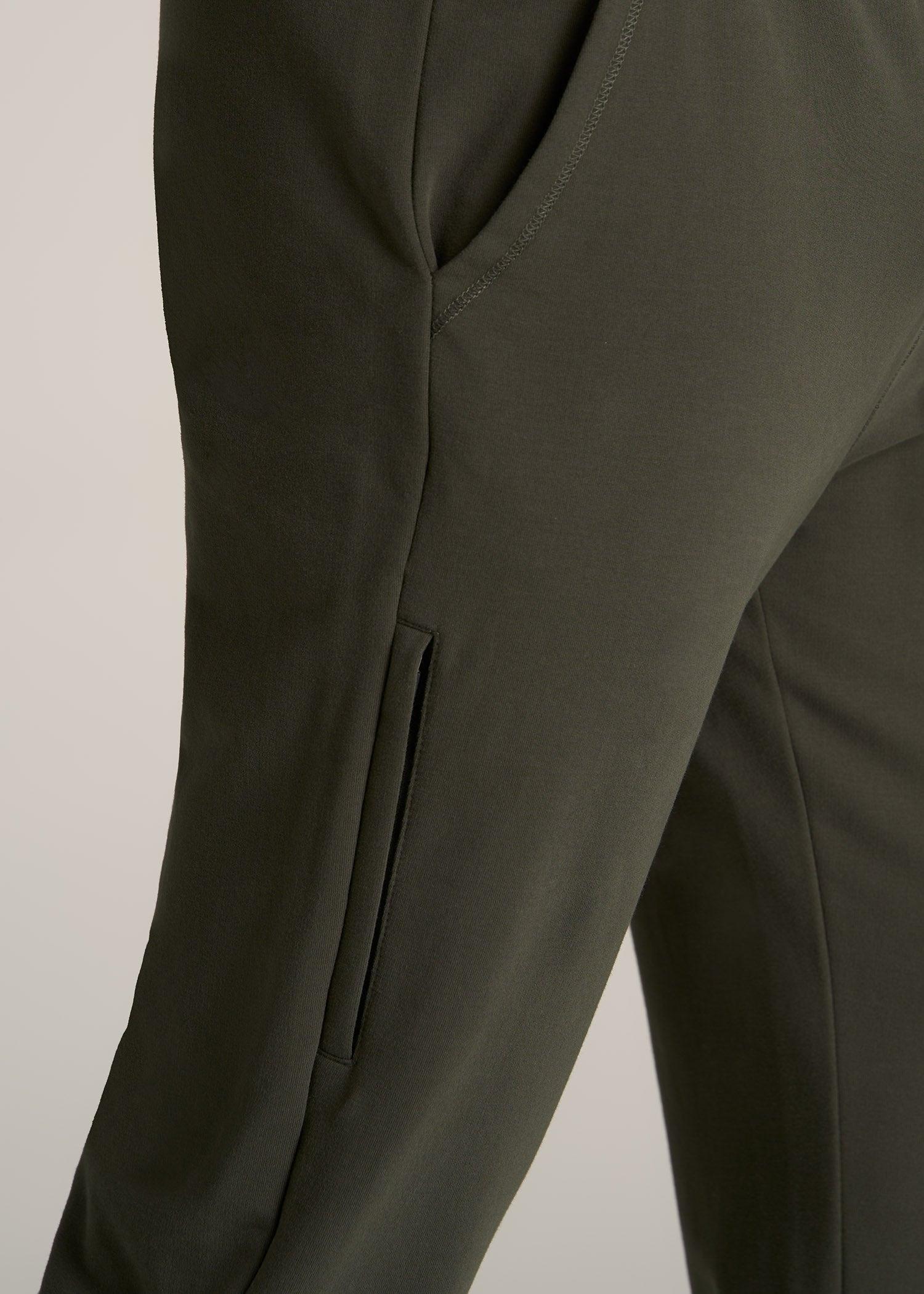 Microsanded French Terry Sweatpants For Tall Men in Hunter Green Male Product Image