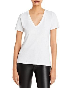 Womens V-Neck Cotton Tee Product Image