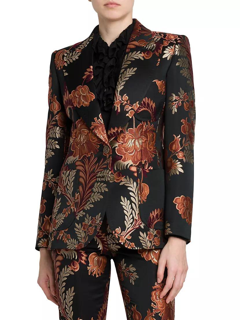 Floral Brocade Blazer Product Image