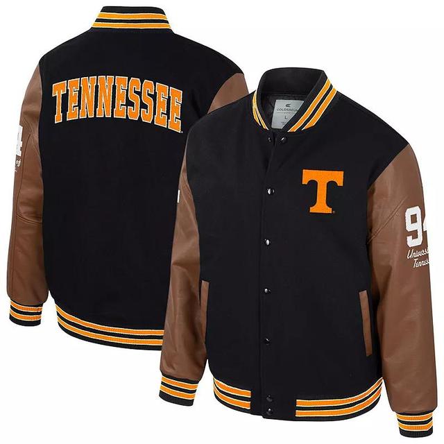 Mens Colosseum Tennessee Volunteers Letterman Full-Snap Varsity Jacket Product Image