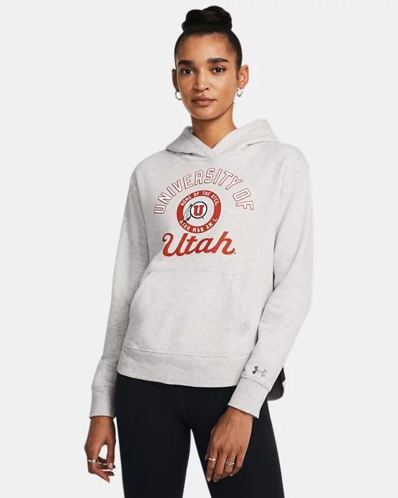 Womens UA Rival Fleece Collegiate Hoodie Product Image