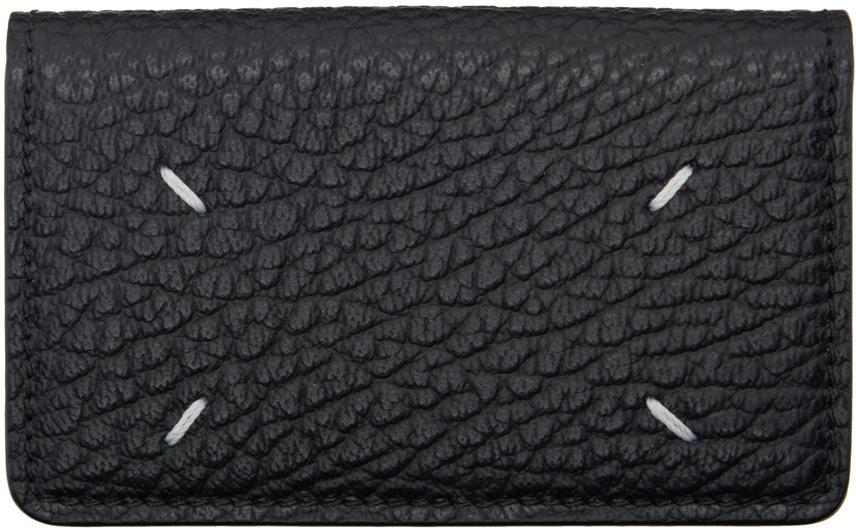 MAISON MARGIELA Black Four Stitches Card Holder In T8013 Black Product Image