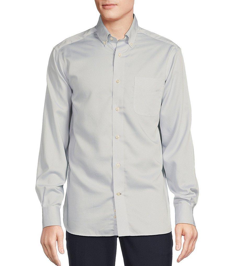 Daniel Cremieux Signature Label Sateen Dot Print Long Sleeve Woven Shirt Product Image