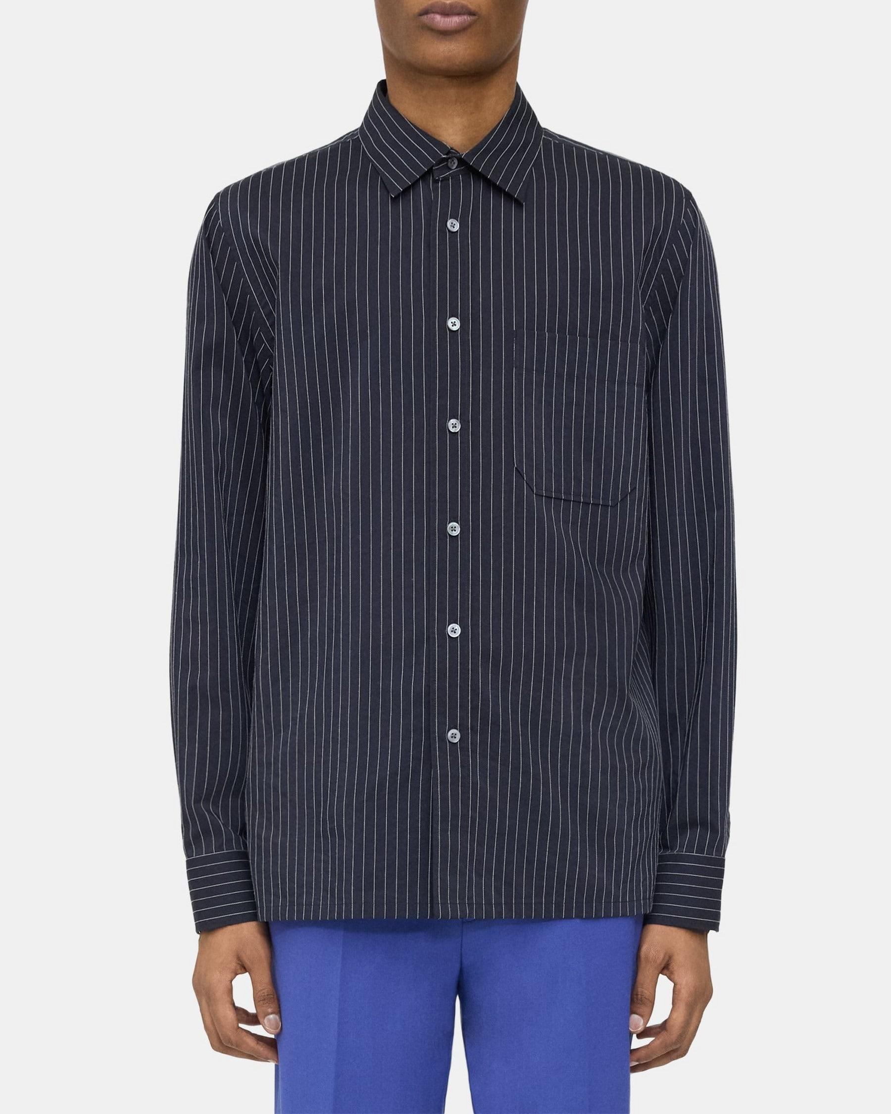 Striped Shirt in Cotton-Blend Product Image